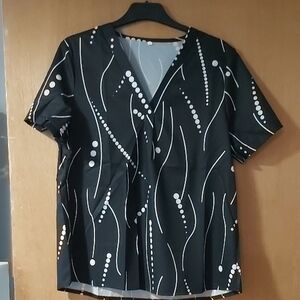 Women's Top, Black & White